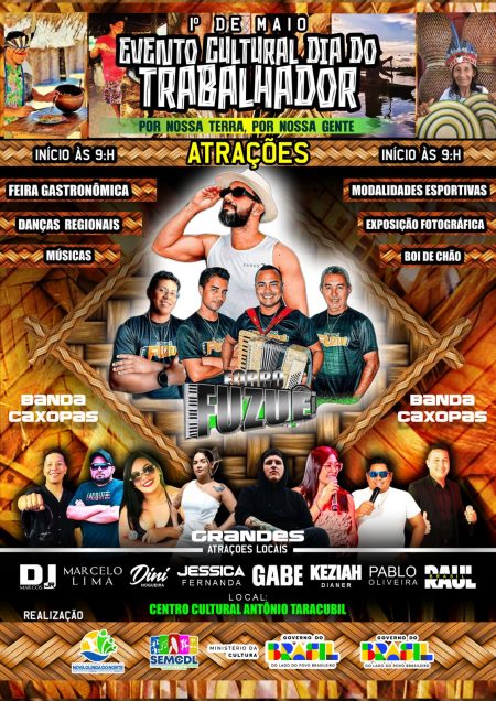 Evento Cultural em comemoração ao Dia do Trabalhador.