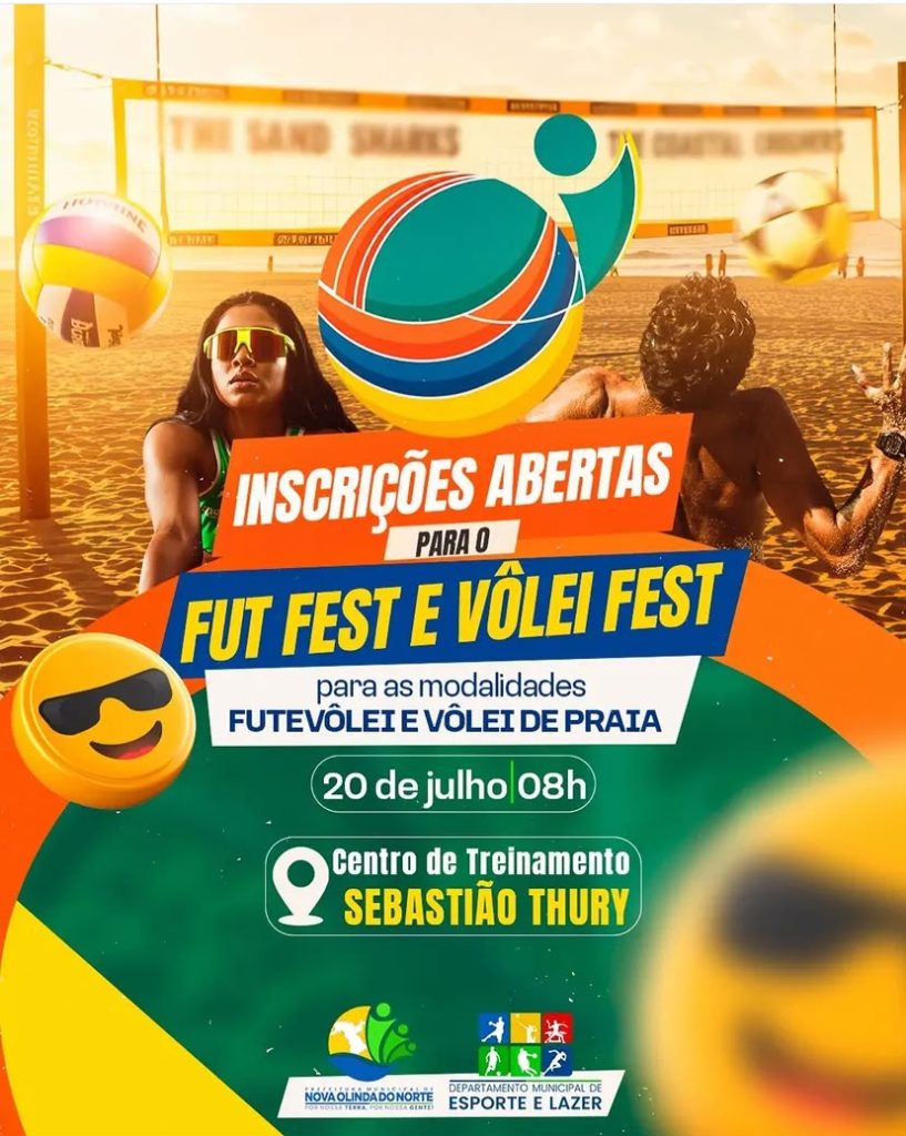 Inscrições para o Fut Fest e o Vôlei Fest