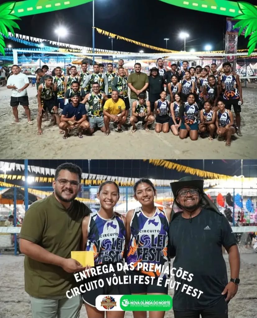 Entrega das premiações aos atletas e equipes destaques do Circuito Vôlei Fest e Fut Fest