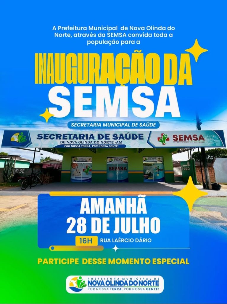 Inauguração da nova sede da SEMSA.