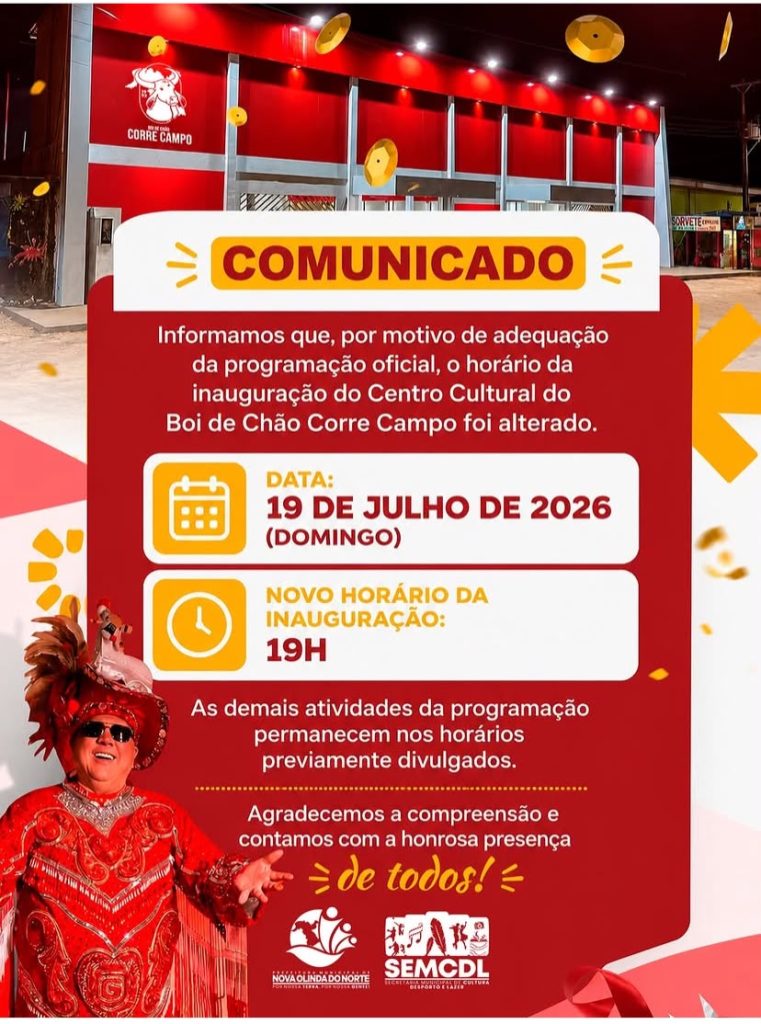 INAUGURAÇÃO DO CENTRO CULTURAL BOI DE CHÃO CORRE CAMPO